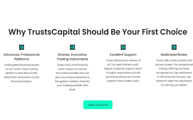 TrustsCapital: why choose this Forex broker