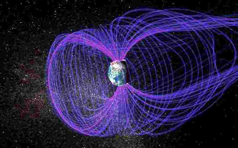 An abnormal behavior of the Earth's magnetic field was detected